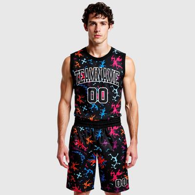 バスケットウェア 名入れ 番号 上下セット スポーツウェア チーム名 ロゴ 男女兼用 大人 キッズ バスケットユニフォーム オリジナル