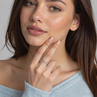 "Touch My Soul" Classic Wedding Ring