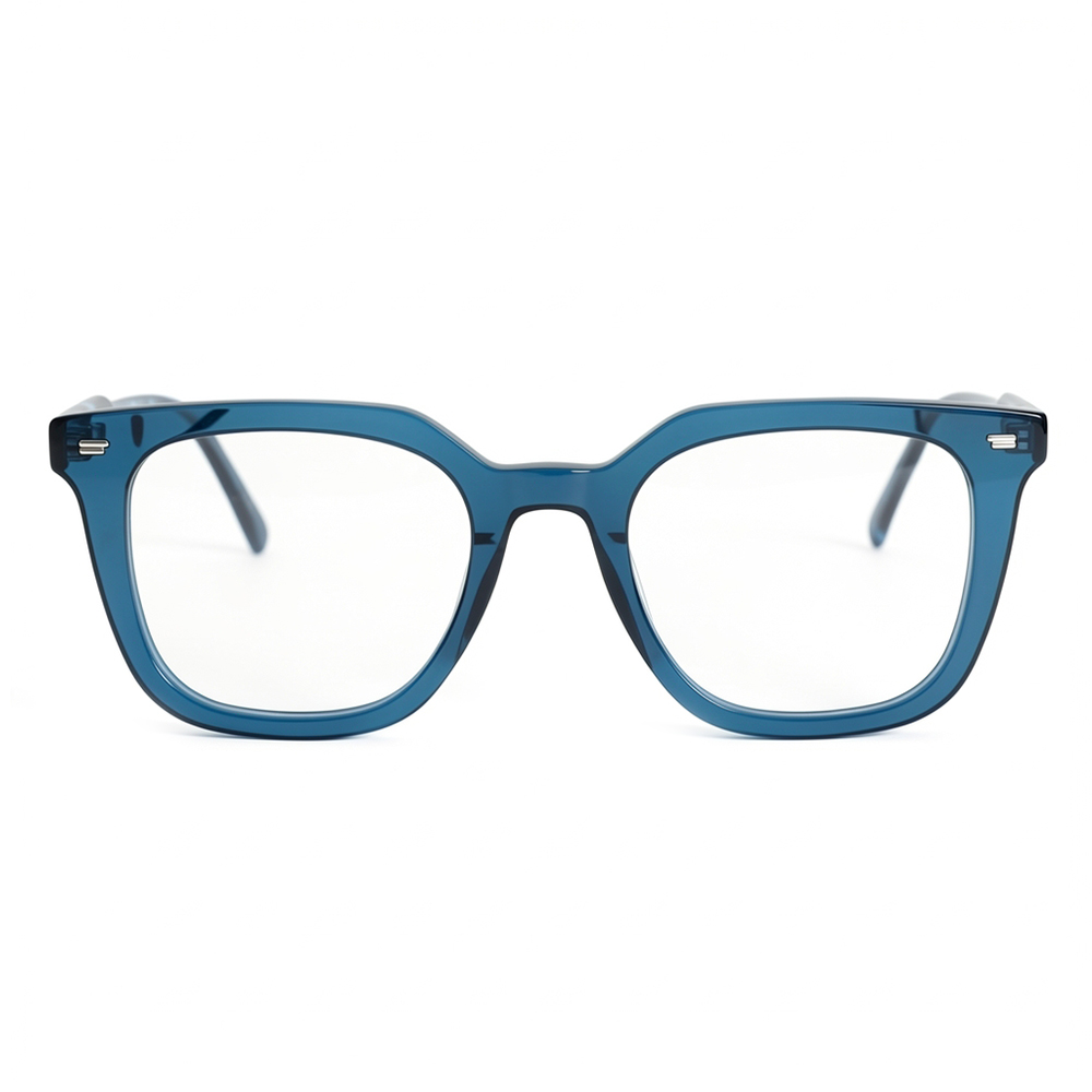 Grace Blaue Quadratische Brille