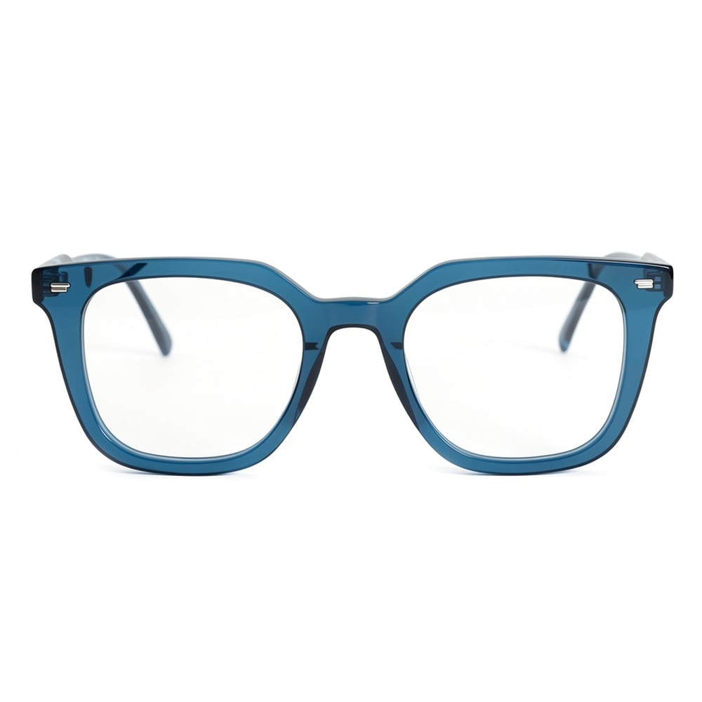 Grace Blaue Quadratische Brille