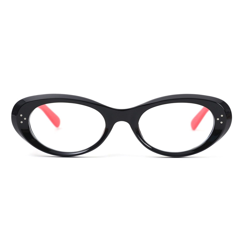 Ingrid Lunettes Ovales Noires