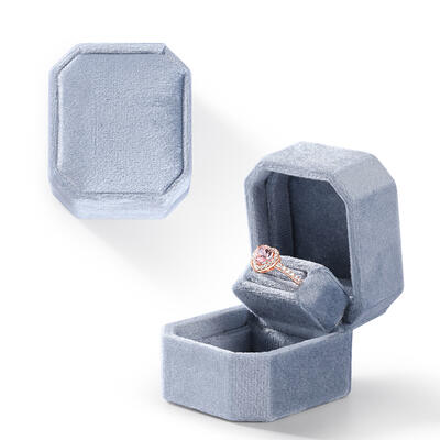 Jeulia Velvet Folio Ring Box