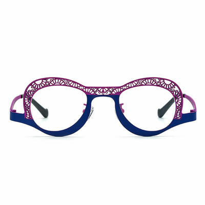 Sophy Purple Oval Glasses