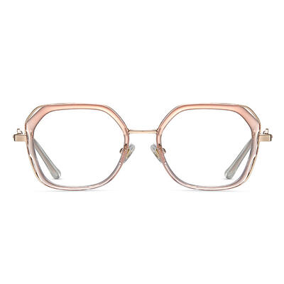 Wells Pink Square Glasses