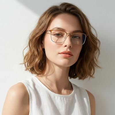 Matilda Lunettes Rectangulaires Grises