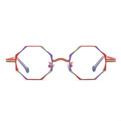 Sawye Lunettes Géométriques Rouges