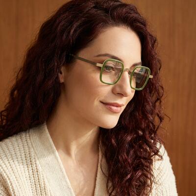 Benjamie Brown Square Glasses