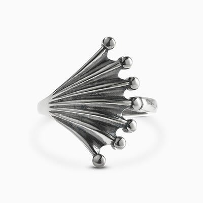 Jeulia "Dragon Wing" Sterling Silver Ring
