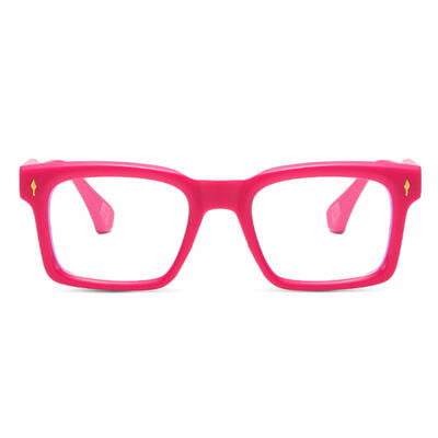 Werner Pink Square Glasses