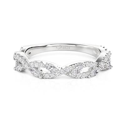 Jeulia Bague Éternité Infinité Twist Argent Sterling