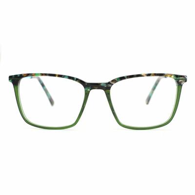 Abraham Green Rectangle Glasses