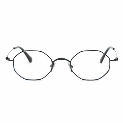 Eva Black Geometric Glasses
