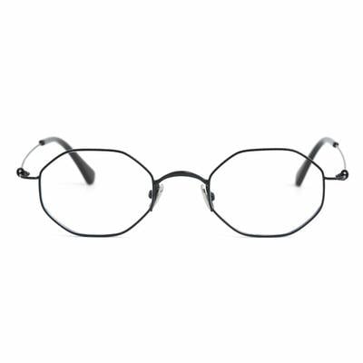 Eva Black Geometric Glasses