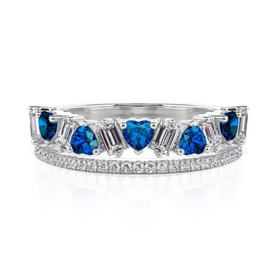 Jeulia Olivetta Double Row Eternity Ring for Women