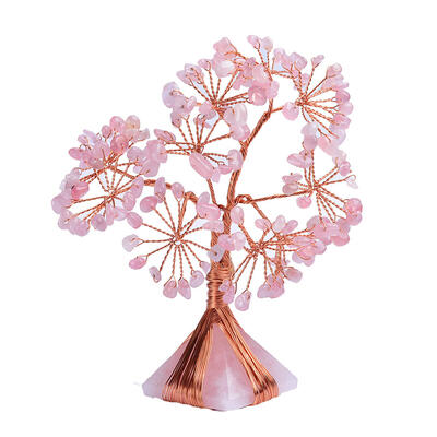 Jeulia "Love & Compassion" Natural Rose Quartz Feng Shui Tree