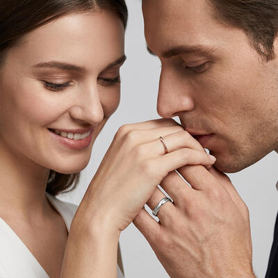 "Infinite Minutes" Couple‘s Ring Set