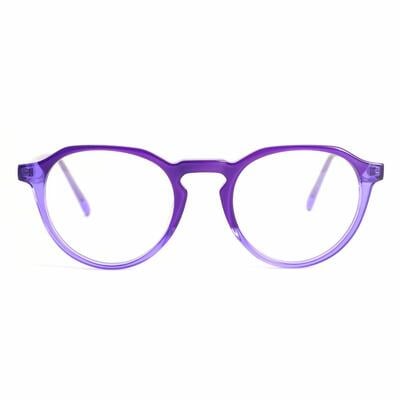 Clapham Purple Round Glasses