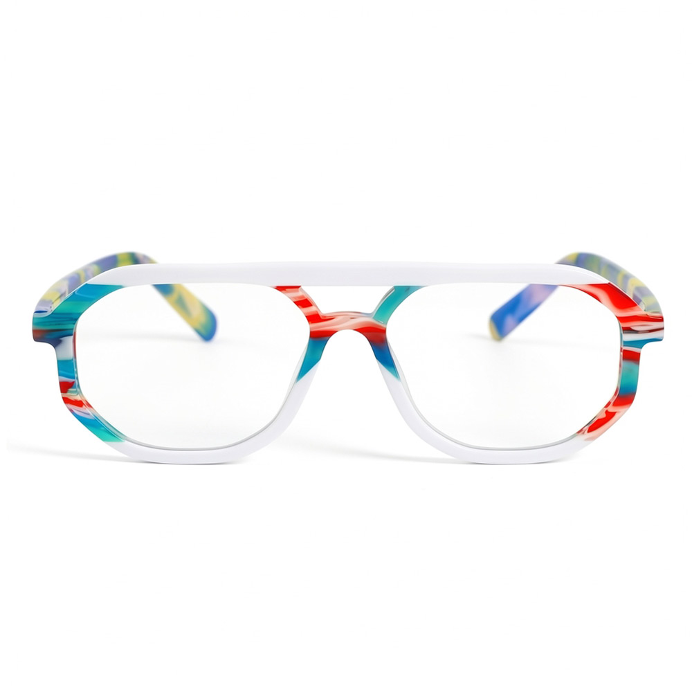 Tours White Aviator Glasses