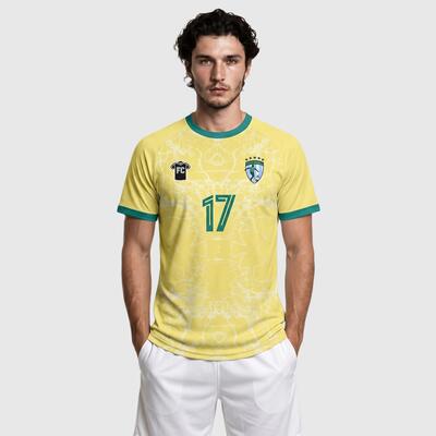 Custom Yellow Soccer Jersey Inspired by Brazil Home Kit-Custom Team Wear