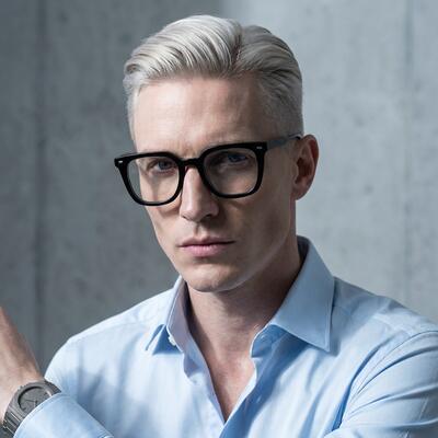 Grace Black Square Glasses