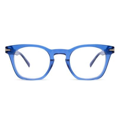 Euphemie Blaue Quadratische Brille