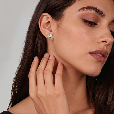 "Âme Sœur" Boucles d'oreilles Toi et Moi en Cœur