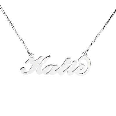 Jeulia Three Tone Name Necklace