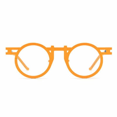 Beck Yellow Round Glasses