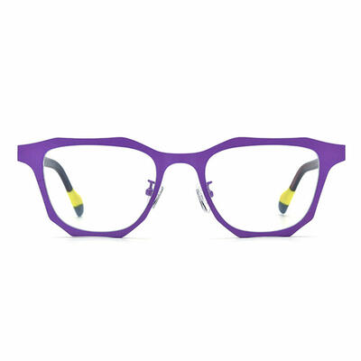 Snow Purple Square Glasses