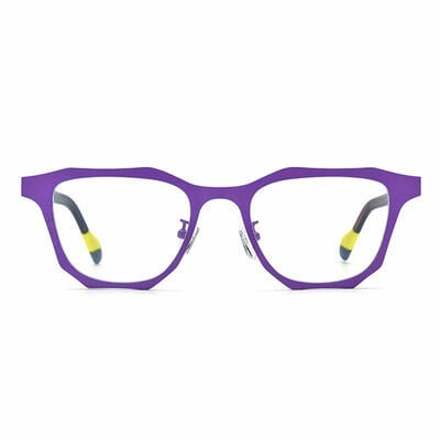 Snow Purple Square Glasses