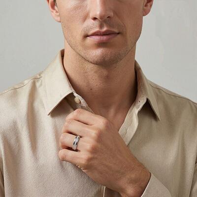 "Love You Best" Men's Wedding Ring
