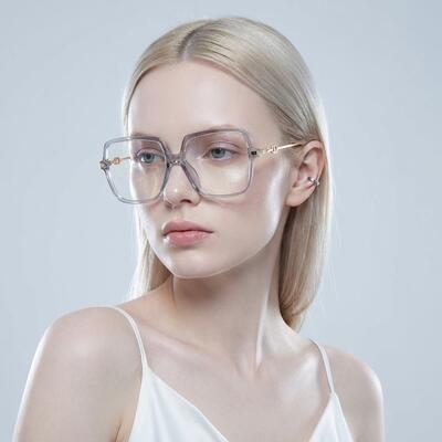 Irving Gray Geometric Glasses