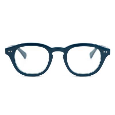 Alice Blaue Runde Brille