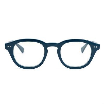 Alice Blaue Runde Brille