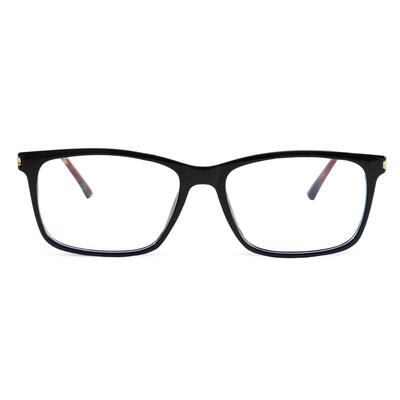 Sapir Black Rectangle Glasses