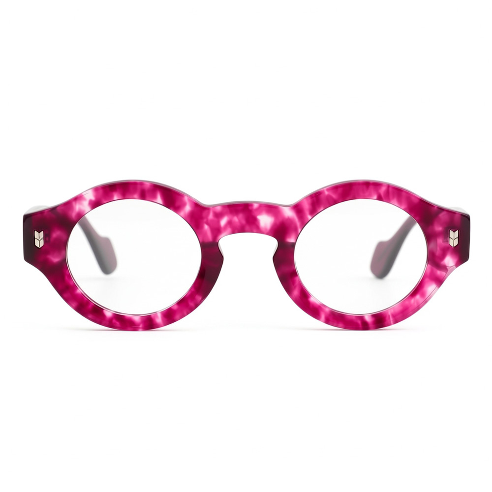 Young Purple Round Glasses