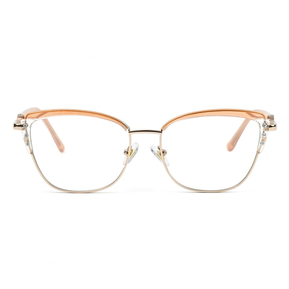 Britney Orange Cat Eye Brille
