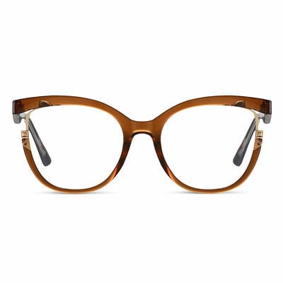 Sainsbu Lunettes Cat Eye Marron