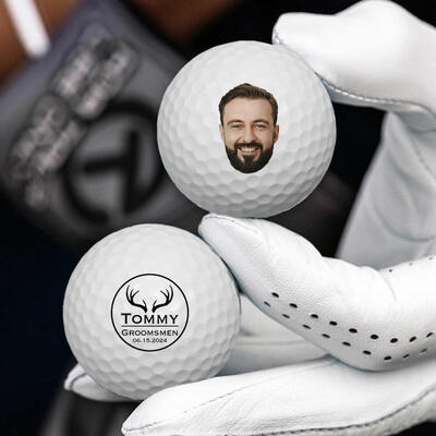 Customized Golf Ball Set of 3 Wedding Thank You Gift Table Decoration for Groomsmen