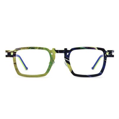 Jeremy Grüne Quadratische Brille