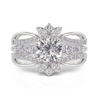 Jeulia Interchangeable Twist Infinity Engagement Ring Set