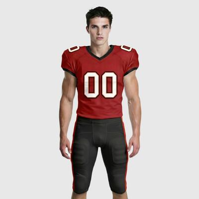 Custom Red White American Football Jersey Wholesale for Team - Personalized Logo & Number