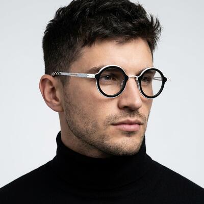 DuBois Black Square Glasses