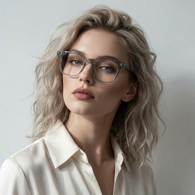 Dana Lunettes Carrées Grises