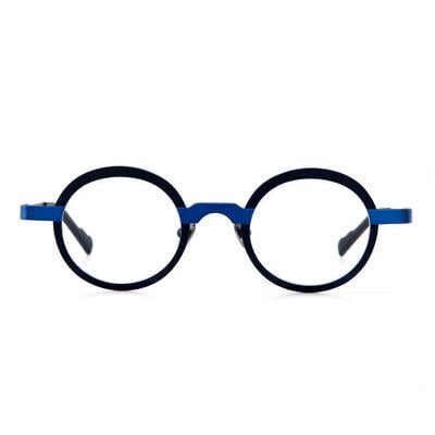 Machinist Blaue Runde Brille
