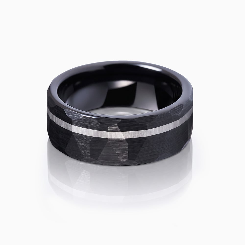"Forged by Dawn" 8mm Tungsten Carbide Men's Wedding Ring