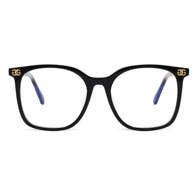 Bader Black Square Glasses