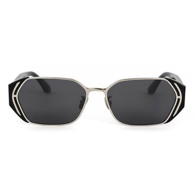 Wright Lunettes de soleil Rectangulaires Noires
