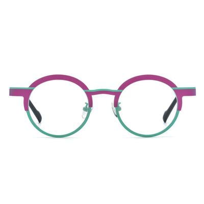 Blume Grüne Runde Brille