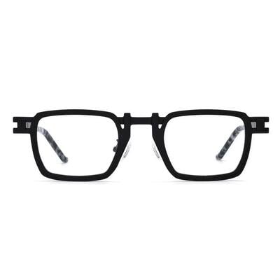 Jeremy Schwarze Quadratische Brille